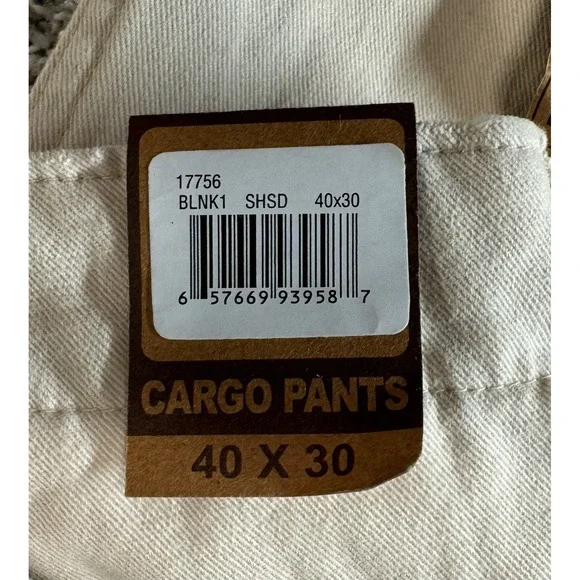 Steve & Barrys Mens Cargo Skater Pants Khaki Vintage Y2K *BRAND NEW* Size 40x30 - Picture 4 of 9